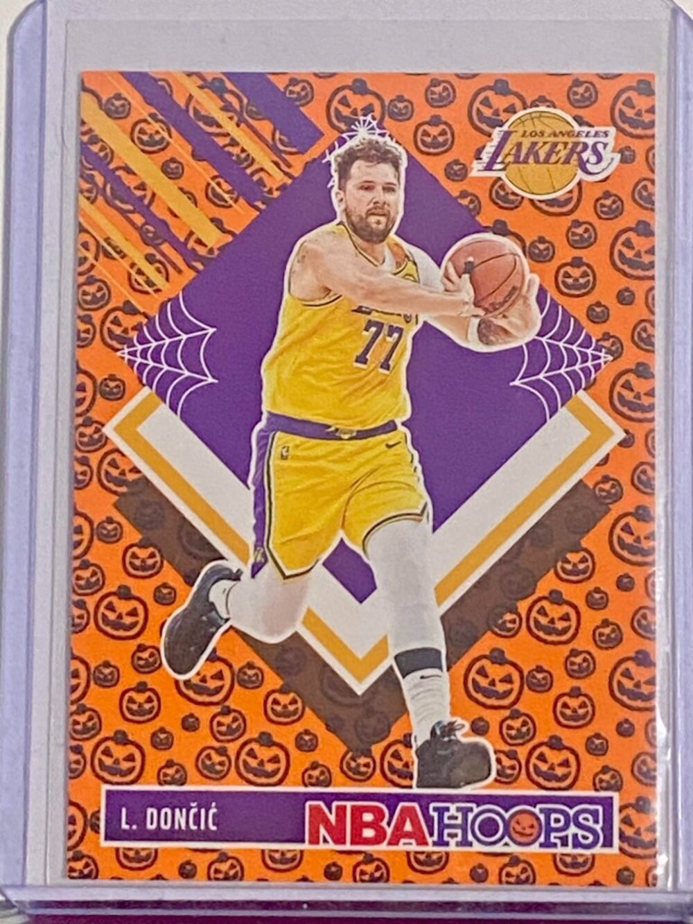 2024-25 Panini Haunted Hoops Luka Dončić Lakers Tribute Card No. 281